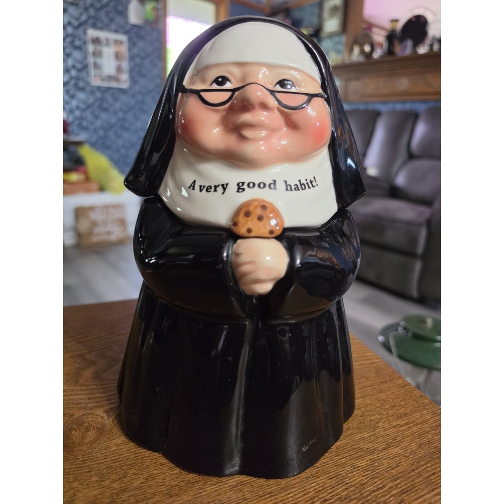 A VERY GOOD HABIT Cookie Jar Nun Sister  Catholic  Church